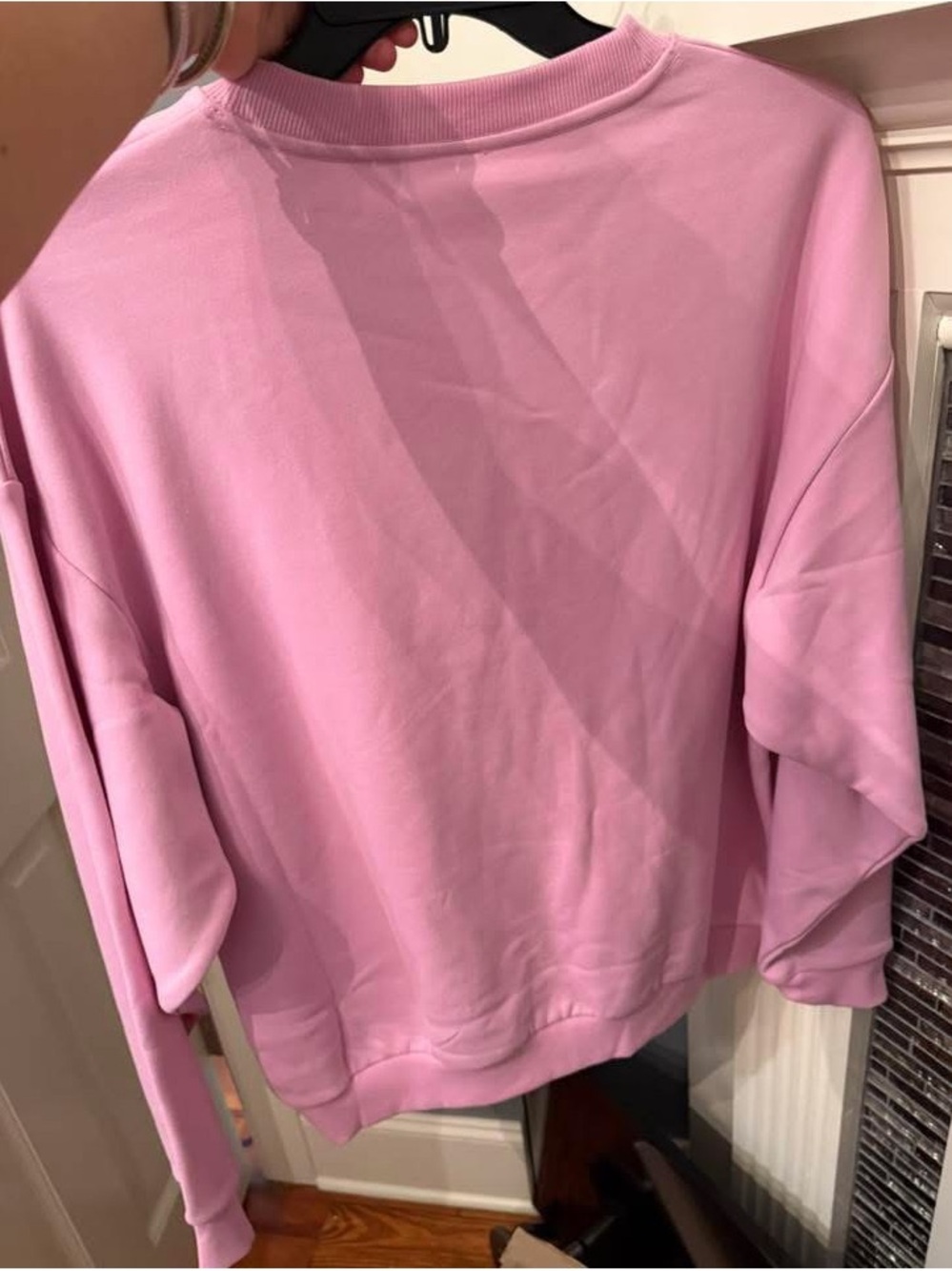 Alo Candy Heart Pink Crewneck Accolade Sweatshirt Size Medium NWT - Picture 2 of 5